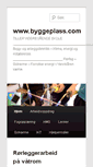Mobile Screenshot of byggeplass.com