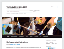 Tablet Screenshot of byggeplass.com